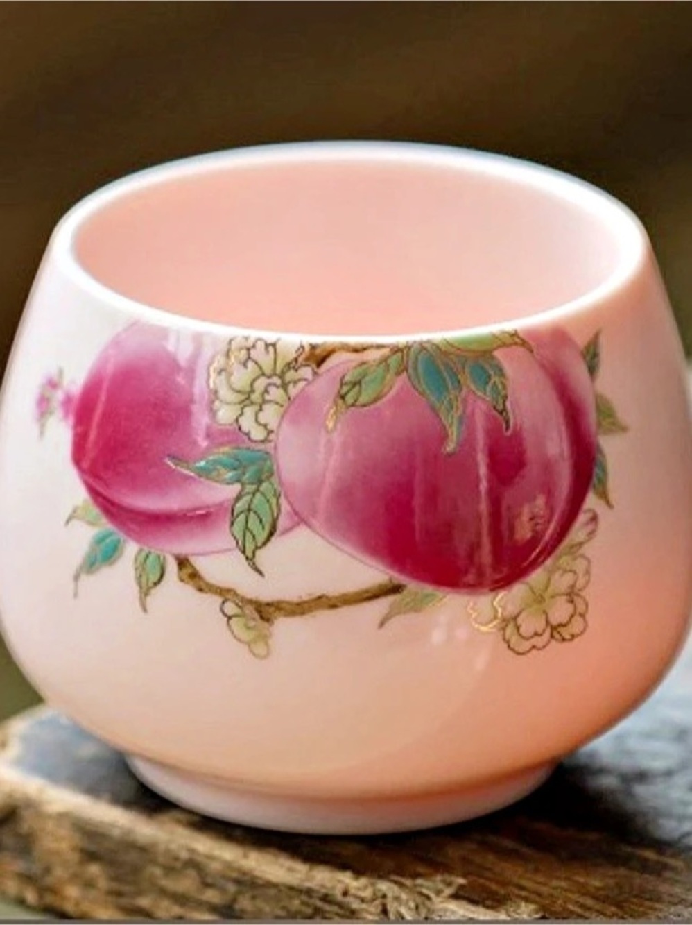 Pink & White Floral Drinkware